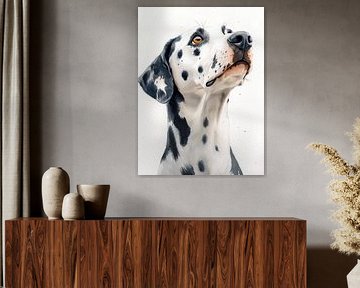 Dalmatische hond dierenkunst #hond