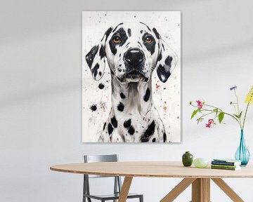 Dalmatische hond dierenkunst #hond