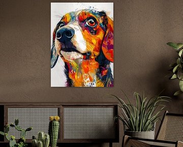 Teckel hond dierenkunst #hond