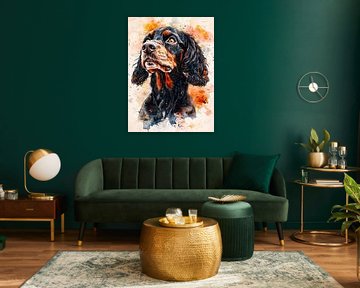 Cocker Spaniel hond dierenkunst #hond