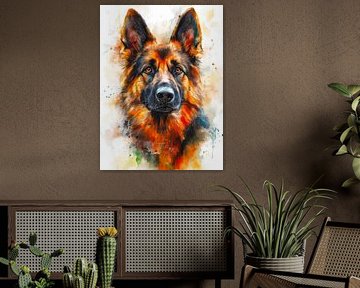 Duitse herdershond kunst #hond