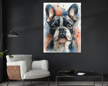Franse bulldog hondenkunst #hond