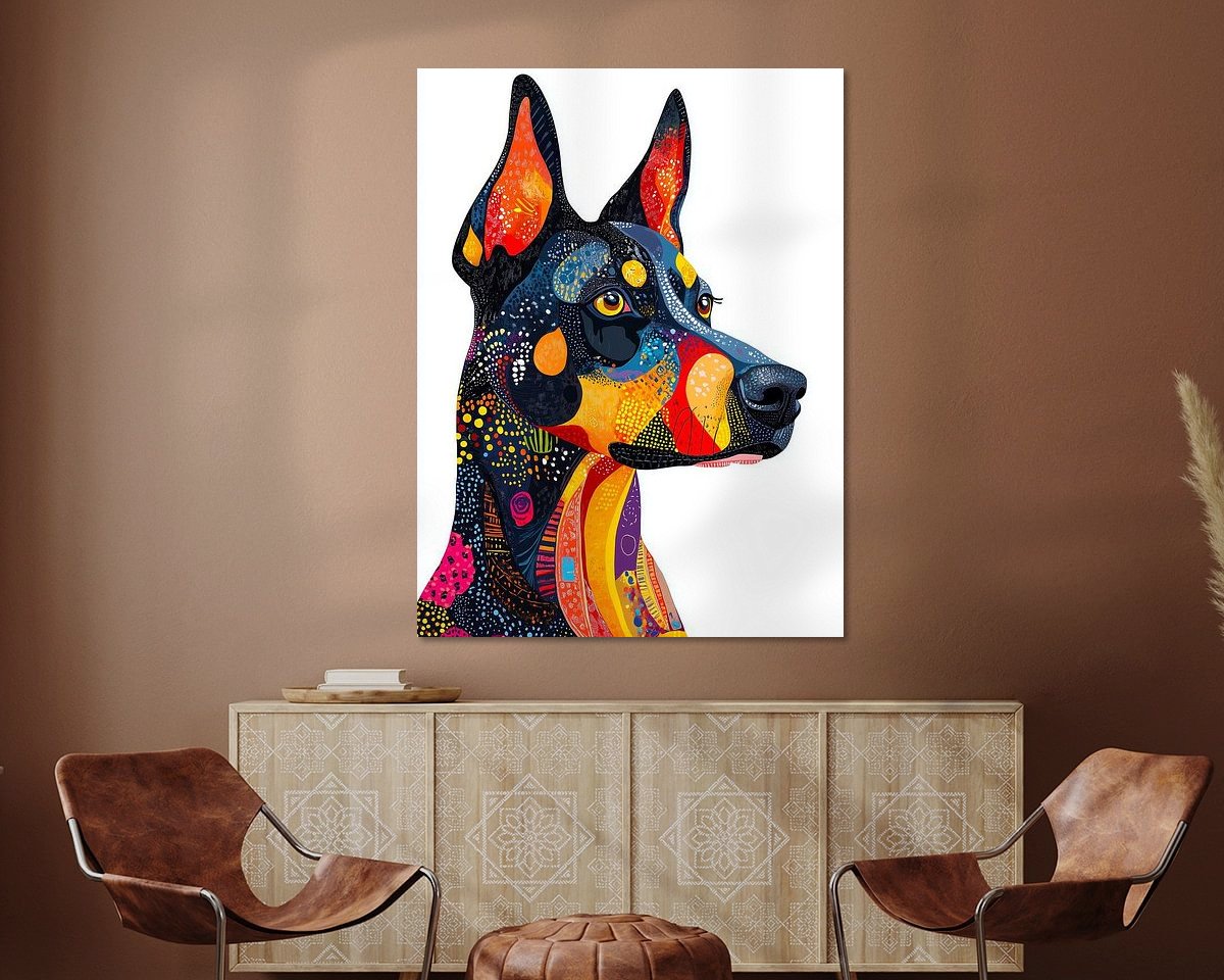 Example of the artwork in a room