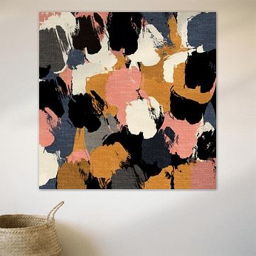 Abstrakte Formen in leuchtenden, vom Retro-Stil inspirierten Farben.