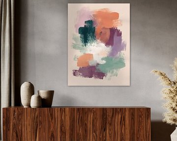 Sanfte Abstraktion in Pastell