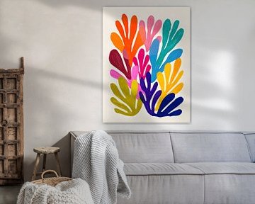 Abstrakte Formen in Farbe