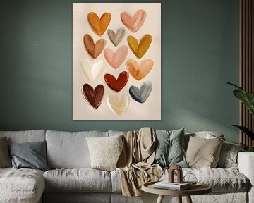 Soft Hearts in Erdtönen