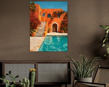 Mediterranean Waterfront Villa by Gypsy Galleria