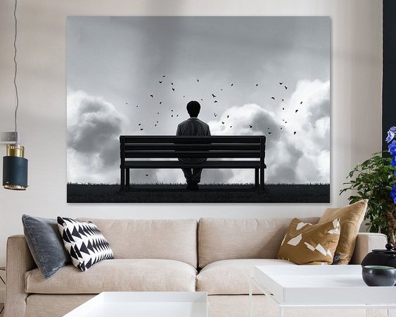 Example of the artwork in a room