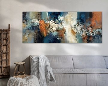 Œuvre d'art du salon | Coral Horizon