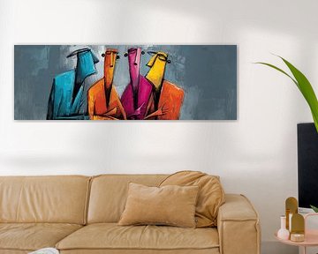 Kleurrijke Figuren van ARTEO Schilderijen