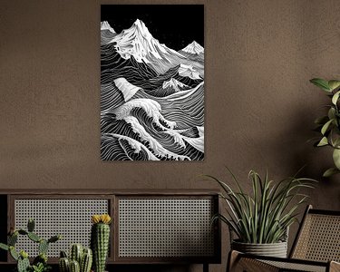 Example of the artwork in a room