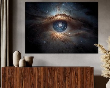 Cosmic Eye Galaxy: Universal Symbol of Creation and Vision by BINEDITS
