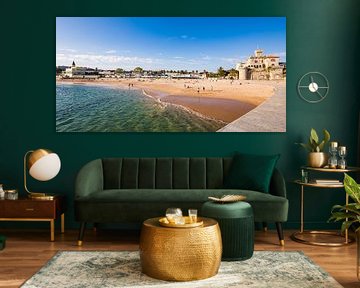 Praia do Tamariz beach in the seaside resort of Estoril in Portugal by Werner Dieterich