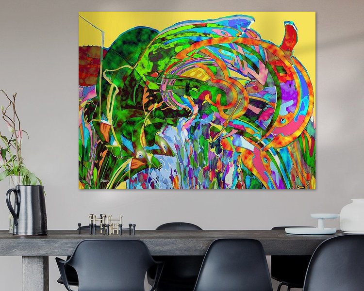 Example of the artwork in a room