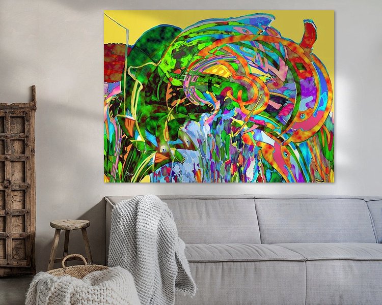 Example of the artwork in a room