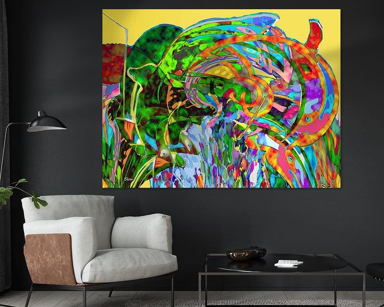 Example of the artwork in a room