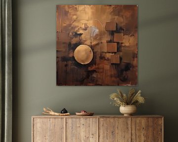 Abstract Golden Sun by FoXo Art