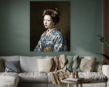 Geisha with a Pearl by Marja van den Hurk