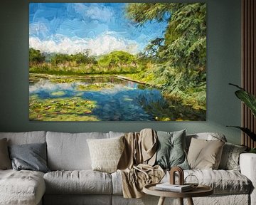 Der Bodnant-Garten in Wales als impressionistisches Gemälde