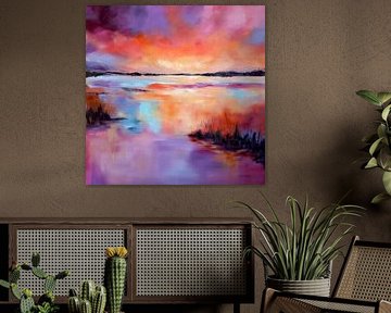 Sunset Glow - Abstract landscape by Ellis Hollering