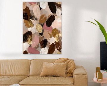 Organische Abstraktion in sanftem Neutral von Gypsy Galleria