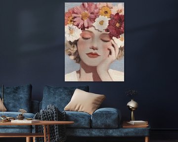 Boho de rêve avec couronne de fleurs sur Gypsy Galleria