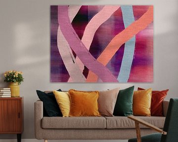 Kleurrijke abstracte kunst in levendige kleuren.