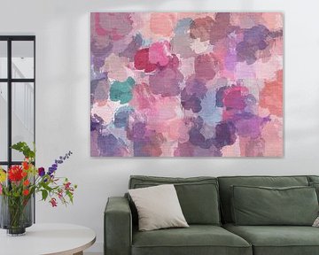 Romantic abstract art in pastel colors. by Dina Dankers