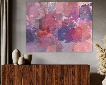 Art abstrait dans des couleurs pastel vives et romantiques.