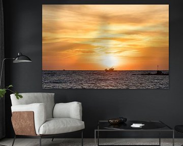 Coucher de soleil en Andalousie sur Peter Haastrecht, van