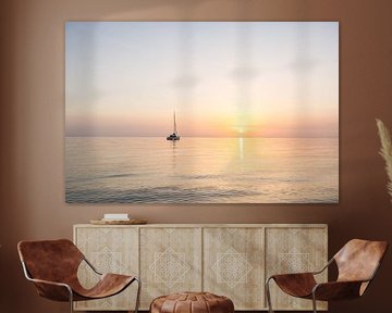 Lever de soleil sur la Costa espagnole sur Peter Haastrecht, van