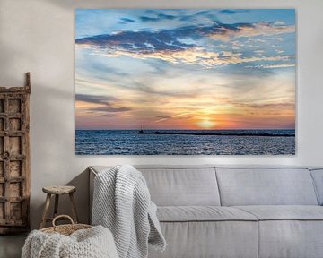 Lever de soleil sur la Costa espagnole sur Peter Haastrecht, van