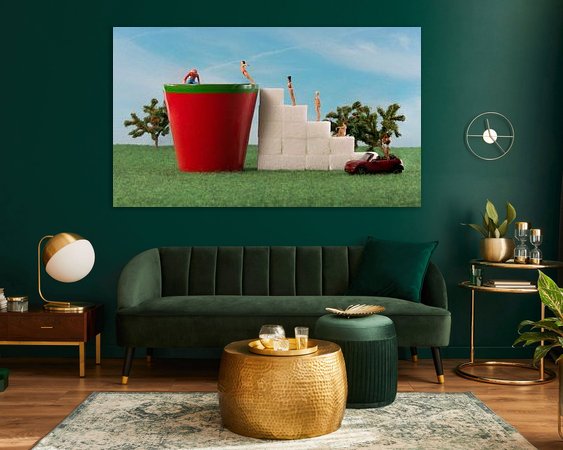 Example of the artwork in a room