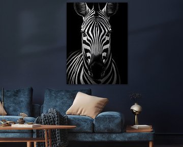 Zebra – Grafische Eleganz im Schwarzweiß von drdigitaldesign