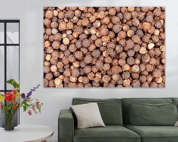 Poivre noir créant une épice ingrédient alimentaire texture de fond sur de-nue-pic