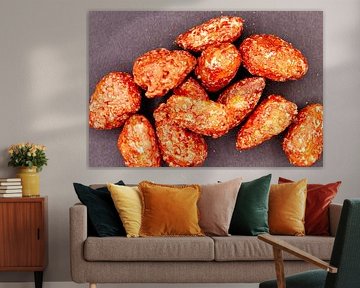 Glasierte karamellisierte Mandeln mit Zuckermantel als Snack von de-nue-pic