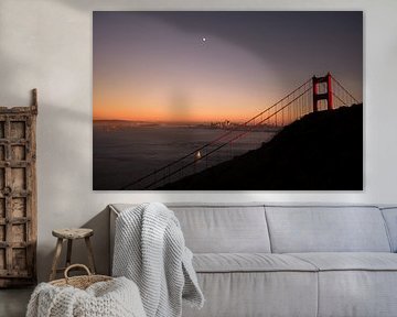 Zonsondergang boven San Francisco