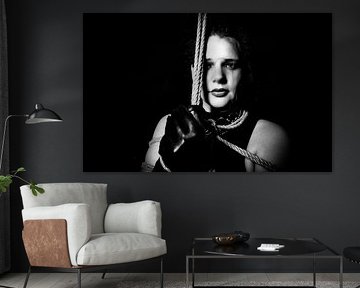 Artistieke touw bondage