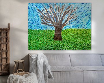 'Fall Tree' von dem niederländischen Maler Jan Fritz, 2025