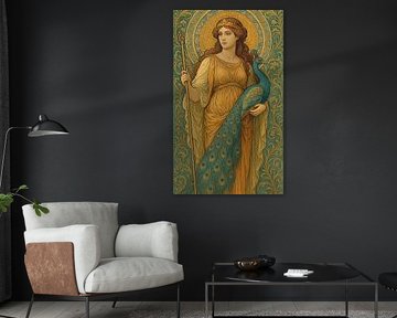 Eine geometrische Illustration der Göttin Hera. von Galerie Hoppenbrouwers