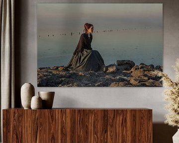 fischfrau in wierum am wattenmeer von anne droogsma