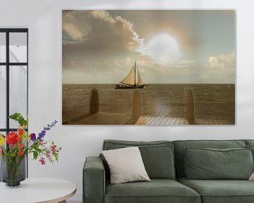 Boot auf dem Wattenmeer von anne droogsma