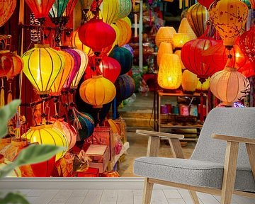 Lampionnen in Hoi An, Vietnam van Gijs de Kruijf