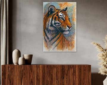 Eine Illustration eines Tigers.