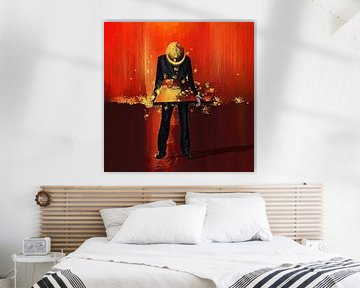 von der Leinwand spritzen von Ria van Werven