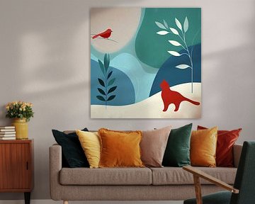 Der Vogel und die Katze