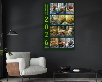 Kalender Pilze 2026 französische Version