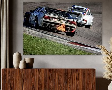 BMW M1 vs. PORSCHE 934-5 von David BILIEN