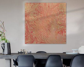 70s abstract retro style pattern in warm vivid colors.